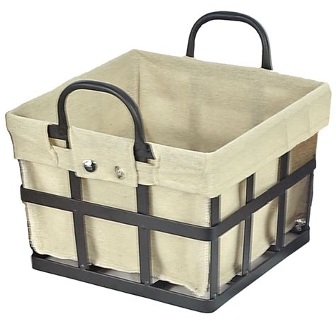 metal basket with fabric liner|replacement liners for baskets.